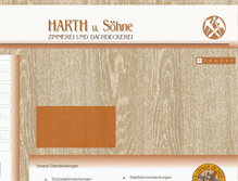 Tablet Screenshot of harth-u-soehne.de